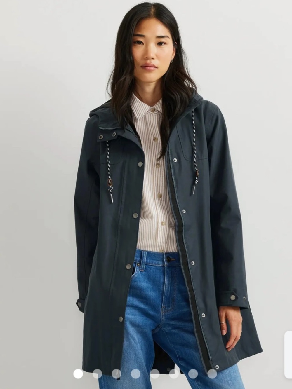 Eddie Bauer Women's Charly Waterproof Hooded Rain Parka - size small NWT